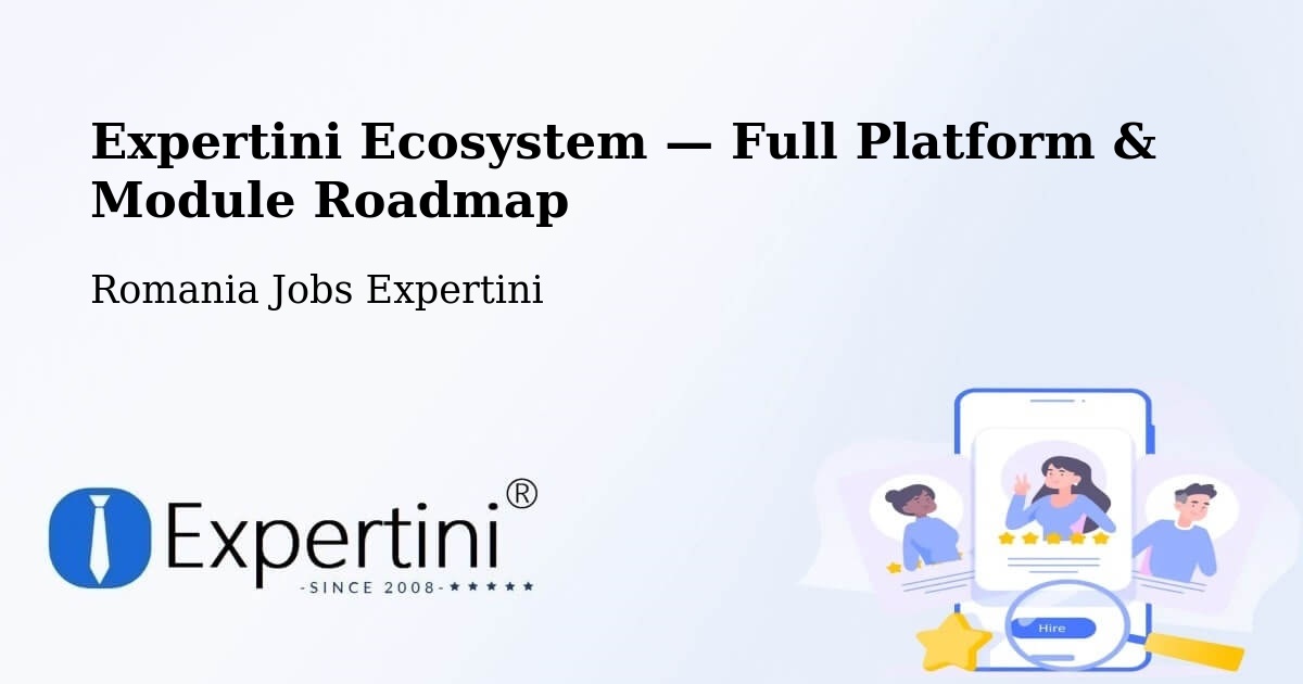 Expertini Ecosystem — Full Platform & Module Roadmap – Vătava
